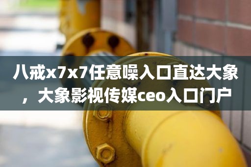 八戒x7x7任意噪入口直达大象，大象影视传媒ceo入口门户