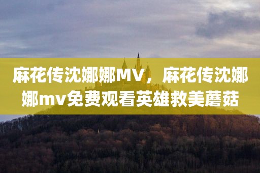 麻花传沈娜娜MV，麻花传沈娜娜mv免费观看英雄救美蘑菇