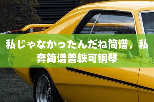 私じゃなかったんだね简谱，私奔简谱曾轶可钢琴