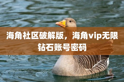 海角社区破解版，海角vip无限钻石账号密码