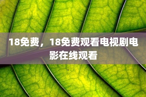 18免费，18免费观看电视剧电影在线观看