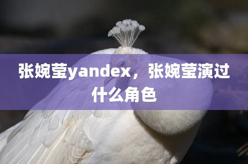 张婉莹yandex，张婉莹演过什么角色