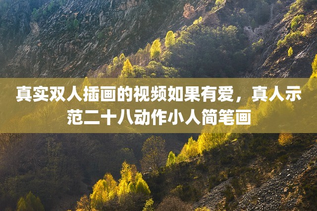 真实双人插画的视频如果有爱，真人示范二十八动作小人简笔画