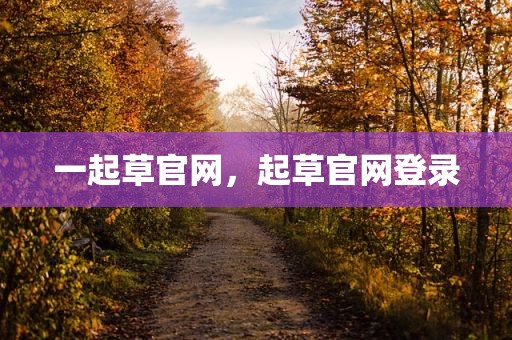 一起草官网，起草官网登录