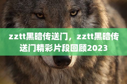 zztt黑暗传送门，zztt黑暗传送门精彩片段回顾2023