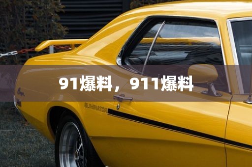 91爆料，911爆料