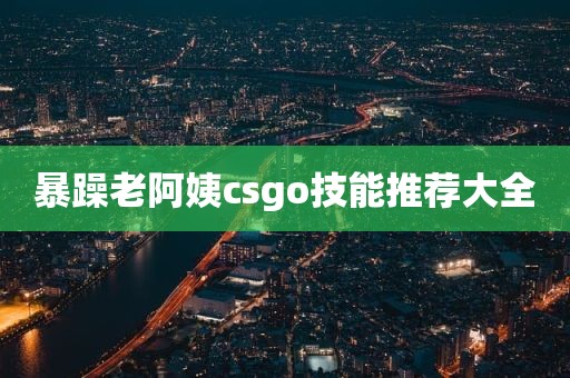 暴躁老阿姨csgo技能推荐大全