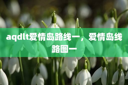 aqdlt爱情岛路线一，爱情岛线路图一