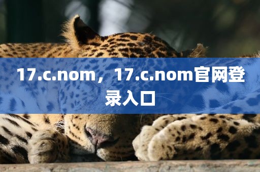 17.c.nom，17.c.nom官网登录入口