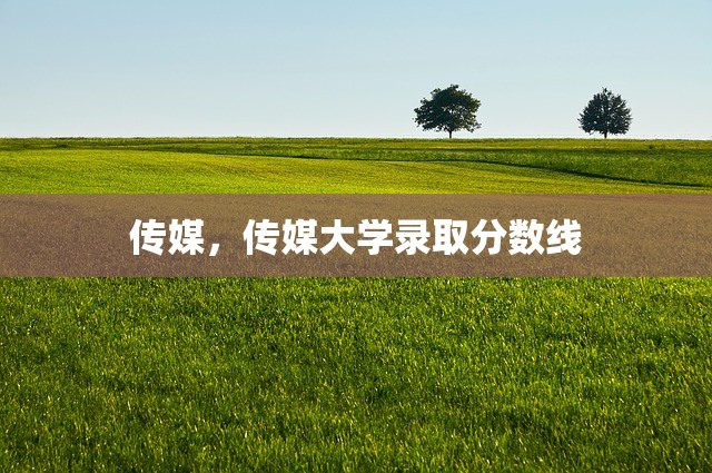 传媒，传媒大学录取分数线