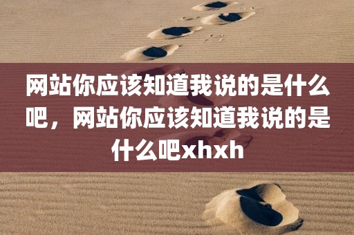 网站你应该知道我说的是什么吧，网站你应该知道我说的是什么吧xhxh