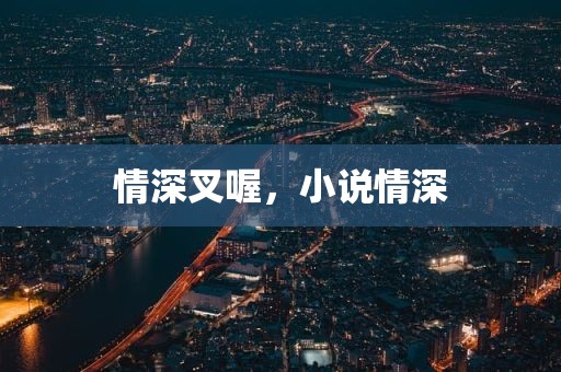 情深叉喔，小说情深