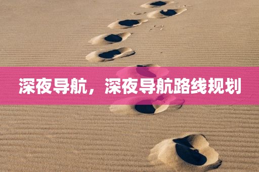 深夜导航，深夜导航路线规划