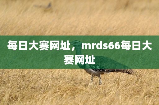 每日大赛网址，mrds66每日大赛网址