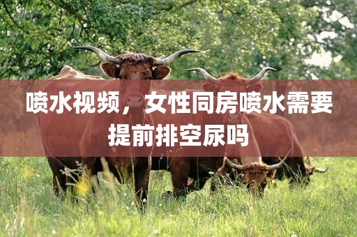 喷水视频，女性同房喷水需要提前排空尿吗