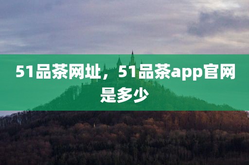 51品茶网址，51品茶app官网是多少