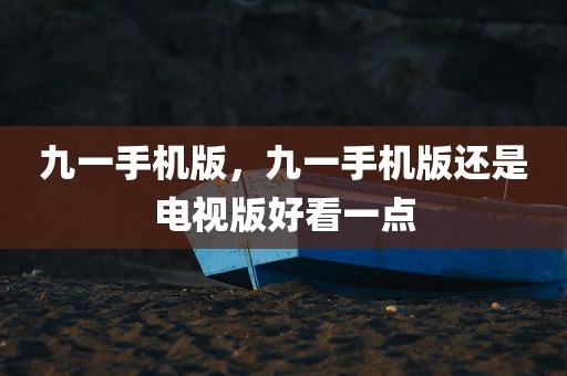 九一手机版，九一手机版还是电视版好看一点