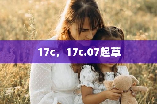 17c，17c.07起草