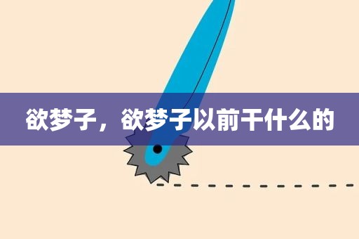 欲梦子，欲梦子以前干什么的