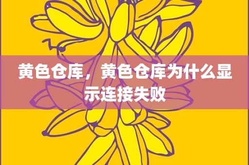 黄色仓库，黄色仓库为什么显示连接失败