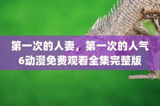 第一次的人妻，第一次的人气6动漫免费观看全集完整版