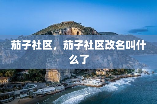 茄子社区，茄子社区改名叫什么了