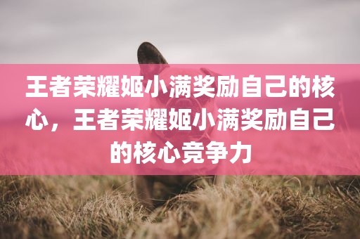 王者荣耀姬小满奖励自己的核心，王者荣耀姬小满奖励自己的核心竞争力