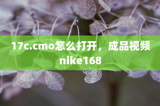 17c.cmo怎么打开，成品视频nike168