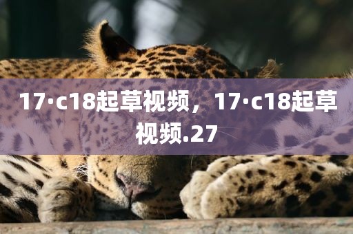 17·c18起草视频，17·c18起草视频.27