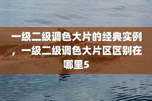 一级二级调色大片的经典实例，一级二级调色大片区区别在哪里5