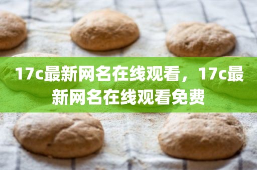 17c最新网名在线观看，17c最新网名在线观看免费