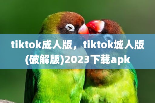 tiktok成人版，tiktok城人版(破解版)2023下载apk