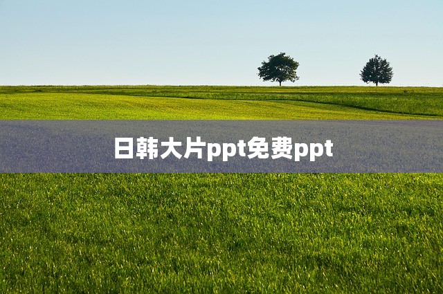 日韩大片ppt免费ppt