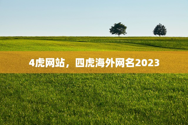 4虎网站，四虎海外网名2023