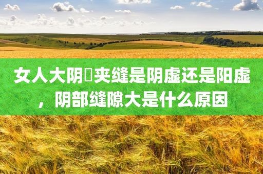 女人大阴脣夹缝是阴虚还是阳虚，阴部缝隙大是什么原因