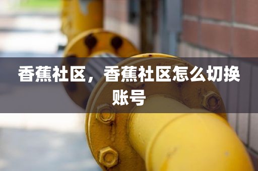 香蕉社区，香蕉社区怎么切换账号