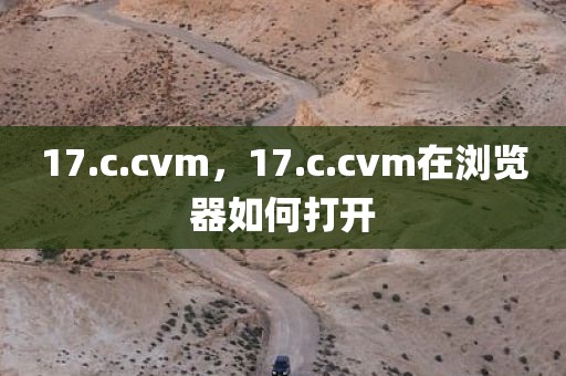 17.c.cvm，17.c.cvm在浏览器如何打开
