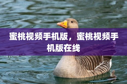蜜桃视频手机版，蜜桃视频手机版在线