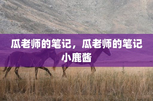 瓜老师的笔记，瓜老师的笔记小鹿酱