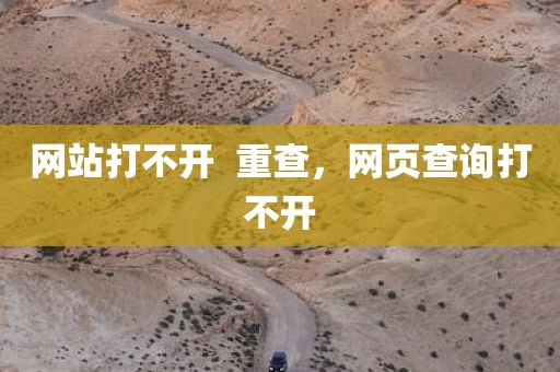 网站打不开  重查，网页查询打不开