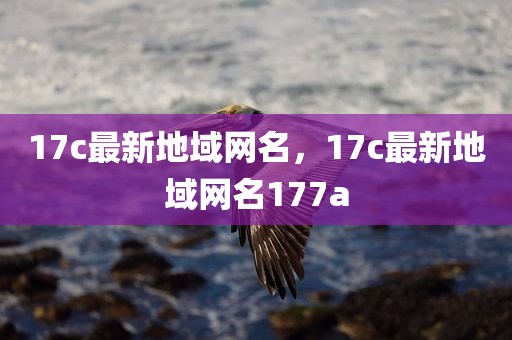 17c最新地域网名，17c最新地域网名177a