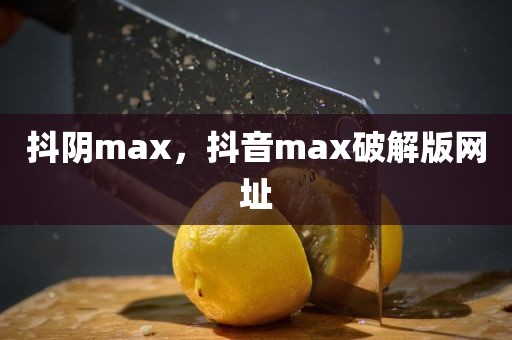 抖阴max，抖音max破解版网址