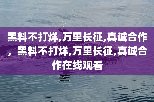 黑料不打烊,万里长征,真诚合作，黑料不打烊,万里长征,真诚合作在线观看