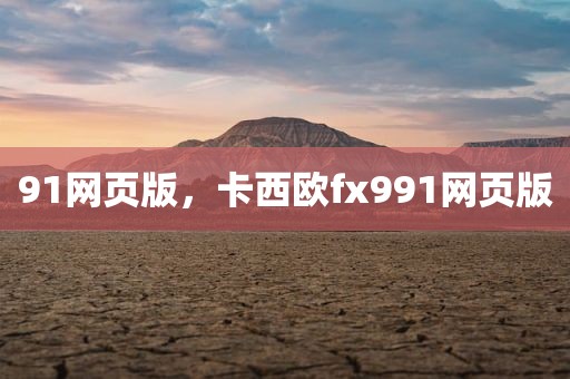91网页版，卡西欧fx991网页版