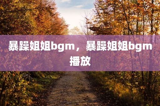 暴躁姐姐bgm，暴躁姐姐bgm播放