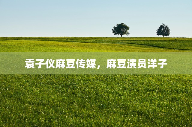袁子仪麻豆传媒，麻豆演员洋子