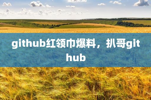 github红领巾爆料，扒哥github