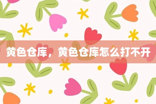 黄色仓库，黄色仓库怎么打不开