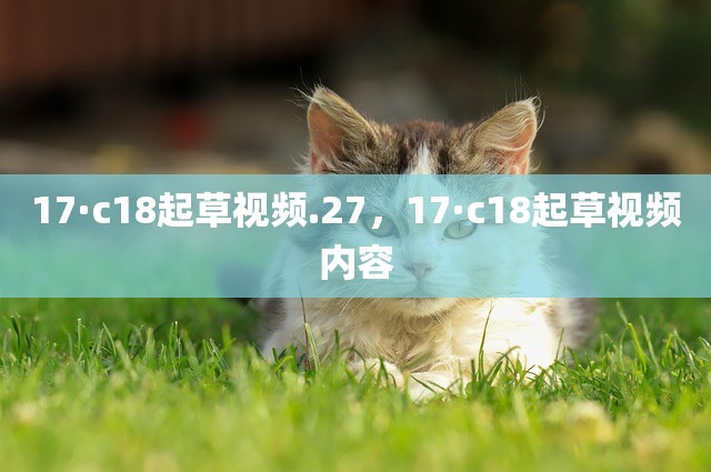 17·c18起草视频.27，17·c18起草视频内容