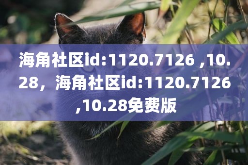 海角社区id:1120.7126 ,10.28，海角社区id:1120.7126 ,10.28免费版